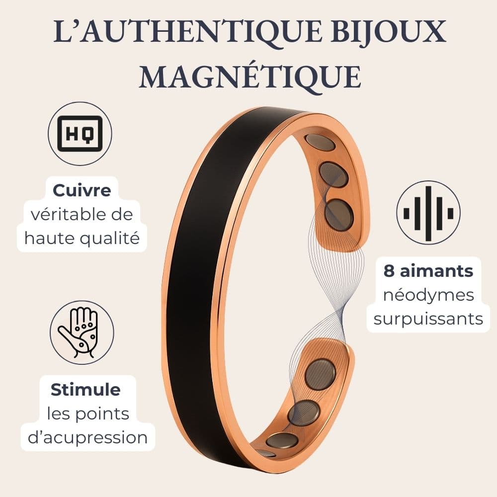 NÉO™ – Bracelet thérapeutique en cuivre magnétique